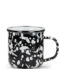 Golden Rabbit Enamelware Swirl Mugs, Set of 4