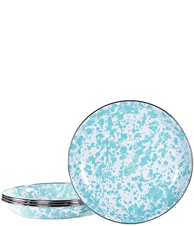 Golden Rabbit Enamelware Swirl Pasta Plates
