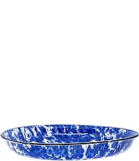 Golden Rabbit Enamelware Swirl Pasta Plates, Set of 4