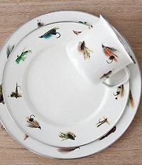 Golden Rabbit Enamelware Flying Fish Grande Mugs, Set of 4