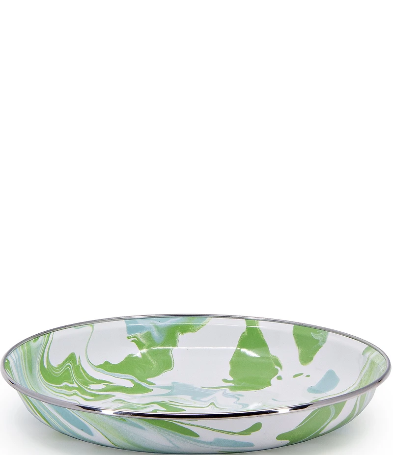 Golden Rabbit Enamelware Modern Monet Pasta Plates, Set of 4