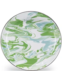 Golden Rabbit Enamelware Modern Monet Pasta Plates, Set of 4