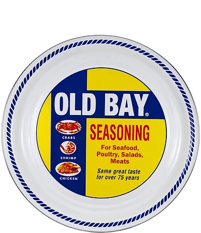 Golden Rabbit Enamelware Old Bay Medium Tray
