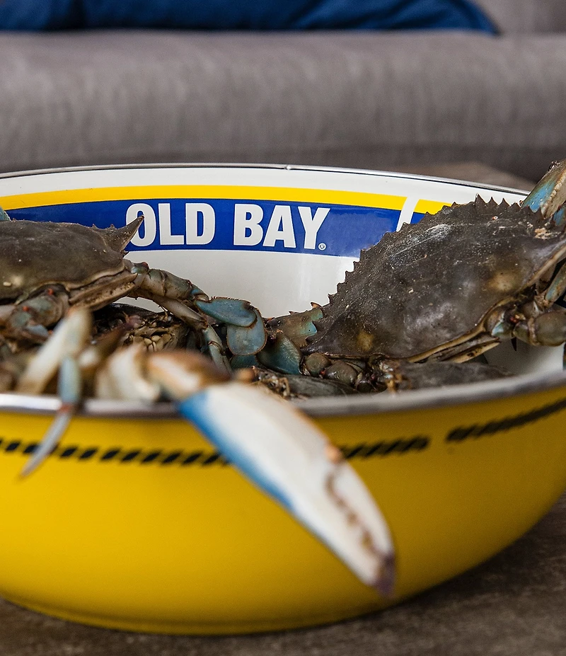 Golden Rabbit Enamelware Old Bay Serving Bowl