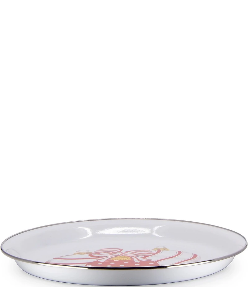 Golden Rabbit Enamelware Ornament Tray