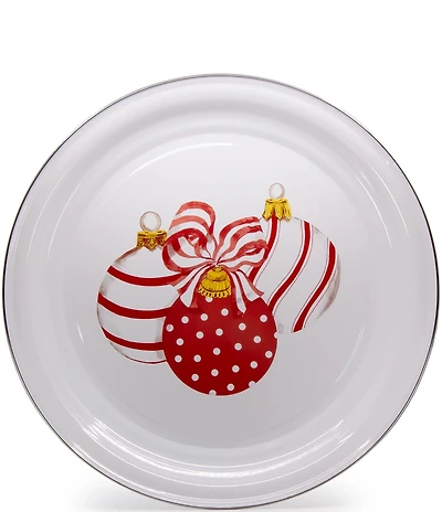 Golden Rabbit Enamelware Ornament Tray