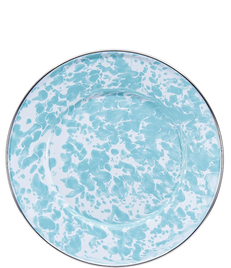 Golden Rabbit Enamelware Sea Glass Sandwich Plates, Set of 4