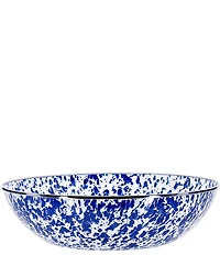 Golden Rabbit Enamelware Sea Glass Swirl Catering Bowl