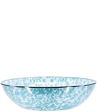 Golden Rabbit Enamelware Sea Glass Swirl Catering Bowl