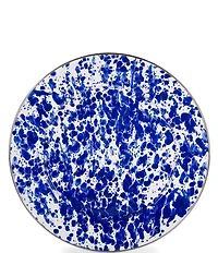 Golden Rabbit Enamelware Swirl Charger Plates, Set of 2
