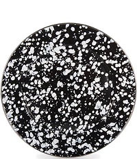 Golden Rabbit Enamelware Swirl Charger Plates, Set of 2