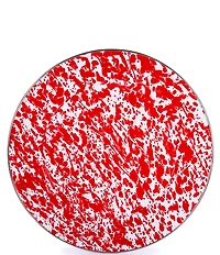 Golden Rabbit Enamelware Swirl Charger Plates, Set of 2