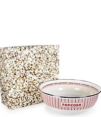 Golden Rabbit Enamelware Showtime Popcorn Bowl Gift