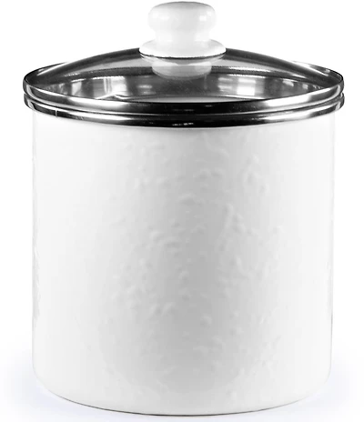 Golden Rabbit Enamelware Solid Texture Canister
