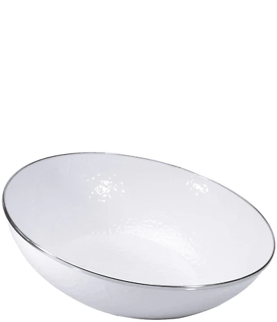 Golden Rabbit Enamelware Solid Texture Catering Bowl