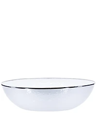 Golden Rabbit Enamelware Solid Texture Catering Bowl