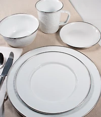 Golden Rabbit Enamelware Solid Texture Catering Bowl