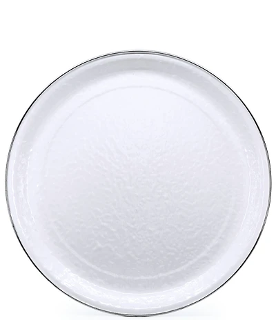 Golden Rabbit Enamelware Solid Texture Medium Tray
