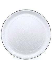 Golden Rabbit Enamelware Solid Texture Medium Tray
