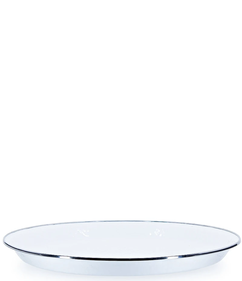 Golden Rabbit Enamelware Solid Texture Medium Tray