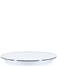 Golden Rabbit Enamelware Solid Texture Medium Tray