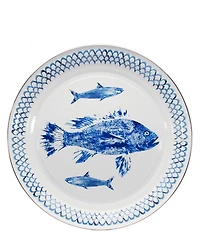 Golden Rabbit Enamelware Fish Camp Large Tray
