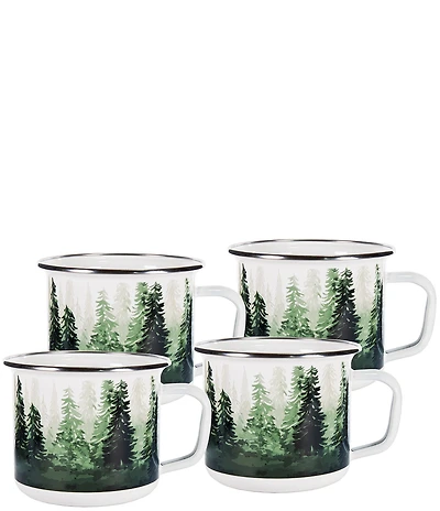 Golden Rabbit Forest Glen 24 oz Grande Mugs, Set of 4