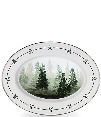 Golden Rabbit Forest Glen Oval Platter