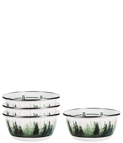 Golden Rabbit Forest Glen Salad Bowls, Set of 4