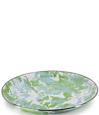 Golden Rabbit Enamelware Marbled Modern Monet Medium Tray