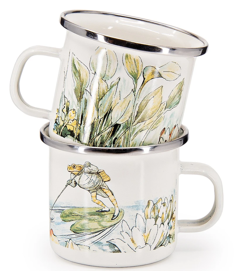Golden Rabbit Enamelware Jeremey Fisher Child Set