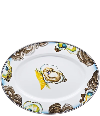 Golden Rabbit Oyster Oval Platter