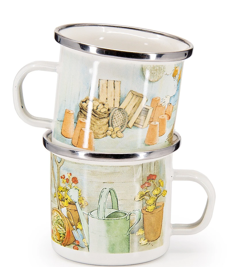 Golden Rabbit Enamelware Peter Rabbit™ & the Watering Can Child Set