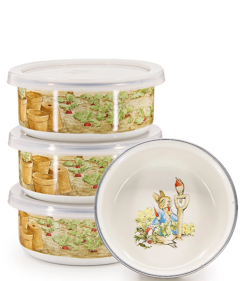 Golden Rabbit Enamelware Peter Rabbit™ Child Bowls, Set of 4