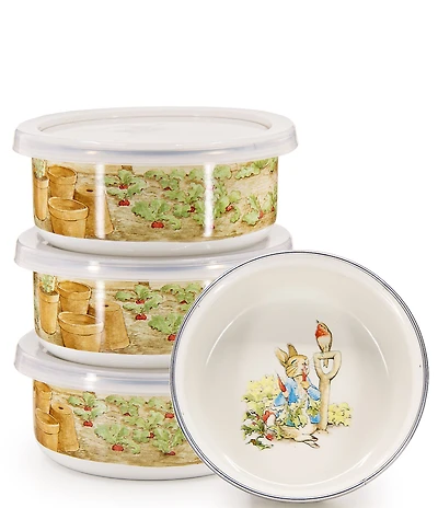 Golden Rabbit Enamelware Peter Rabbit™ Child Bowls, Set of 4