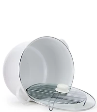 Golden Rabbit Enamelware White 18-Quart Stock Pot