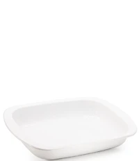 Golden Rabbit Enamelware White Baking Pan