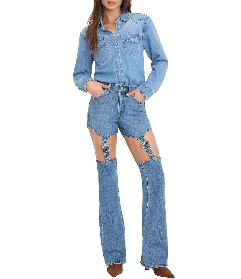 Good American Dolly Bootcut High Rise Jeans