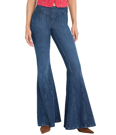 Good American Dolly Joleans Extreme Flare Jeans
