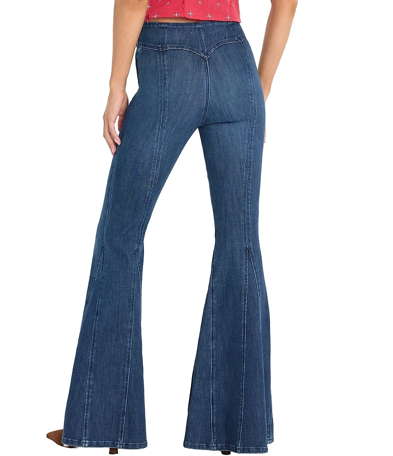 Good American Dolly Joleans Extreme Flare Jeans