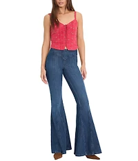 Good American Dolly Joleans Extreme Flare Jeans