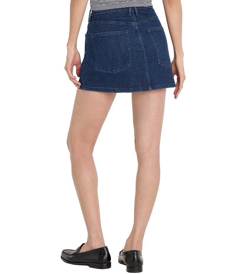 Good American Good 90s High Rise Denim Mini Skirt