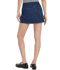 Good American Good 90s High Rise Denim Mini Skirt