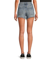 Good American Good 90s Mid-Rise Denim Shorts