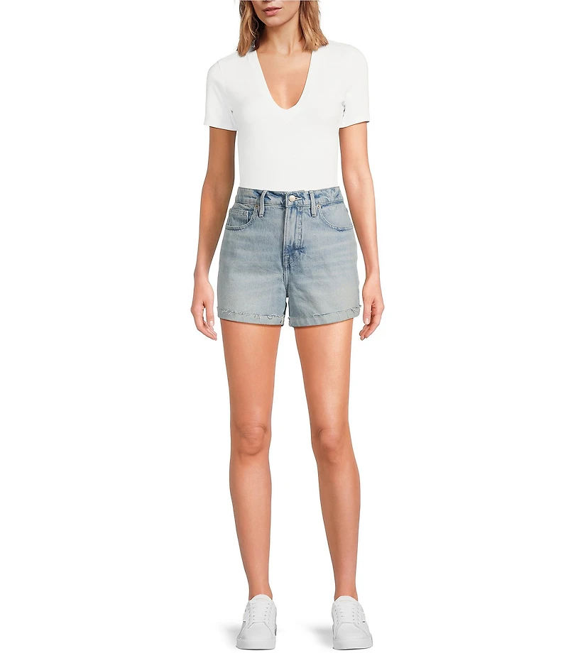 Good American Good 90s Mid-Rise Shorts