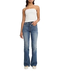 Good American Good Classic Stretch High Rise Bootcut Jeans