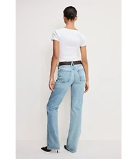 Good American Good Cowboy High Rise Bootcut Denim Jeans