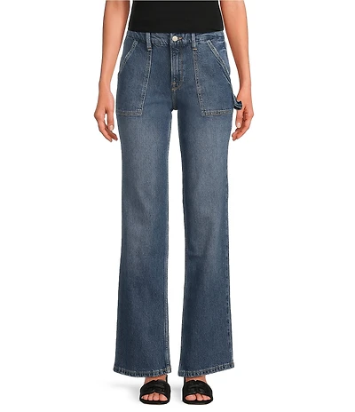 Good American Good Icon Mid-Rise Straight Carpenter Jeans