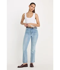 Good American Good Kick Flare High-Rise Denim Jeans