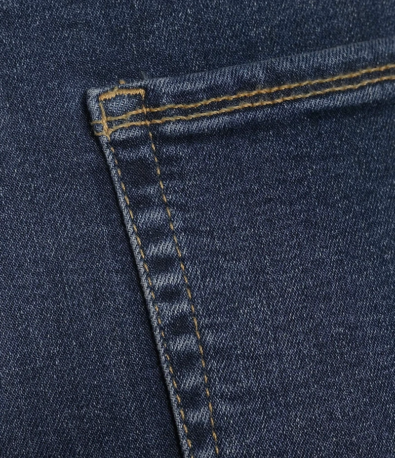 Good American Good Leg High Rise Straight Stretch Denim Jeans